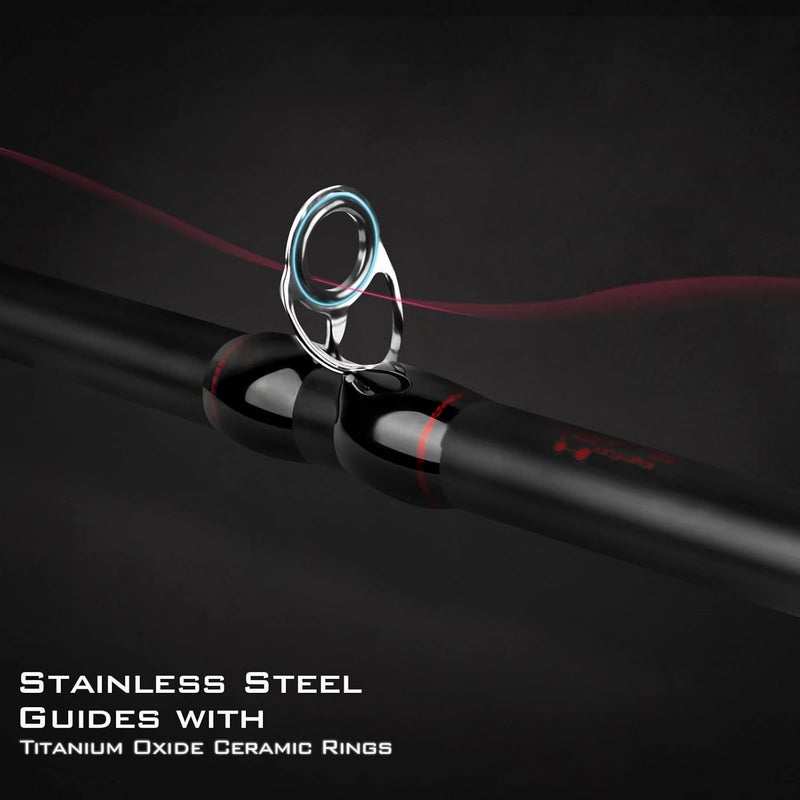 Kastking Royale Advantage Fishing Rod, Spinning Rod & Casting Rod, IM6 Graphite Blanks, 2-Pieces Rods with Extra Tip Section,KastFlex Technology, Power Transition System, EVA Handle - Image 4